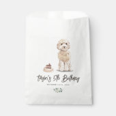 Sachets En Papier Aquarelle Cockapoo Chien Merci d'anniversaire (Devant)