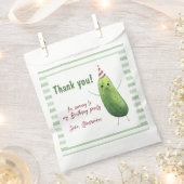 Sachets En Papier Aquarelle Concombre Big Dill Anniversaire Merci (Coupé)