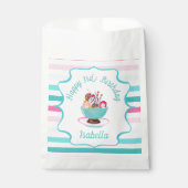 Sachets En Papier Aquarelle Crème glacée Dimanche Anniversaire Merci (Devant)