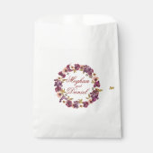 Sachets En Papier Aquarelle d'automne Mariage floral (Devant)