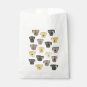 Sachets En Papier Aquarelle de chien de trieuse du Labrador (Devant)