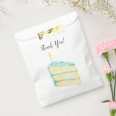 Sachets En Papier Aquarelle de gâteau d'anniversaire Merci (Scellé)