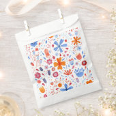 Sachets En Papier Aquarelle de la feuille de fleurs (Coupé)