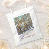 Sachets En Papier Aquarelle de neige (Coupé)