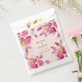 Sachets En Papier Aquarelle de Rose clair Mariage moderne (Scellé)