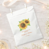 Sachets En Papier Aquarelle des fleurs de soleil (Coupé)