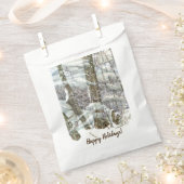 Sachets En Papier Aquarelle d'hiver (Coupé)