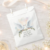 Sachets En Papier Aquarelle Doves Mark 10:9 Favour Sac (Coupé)