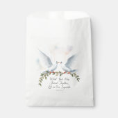Sachets En Papier Aquarelle Doves Mark 10:9 Favour Sac (Devant)