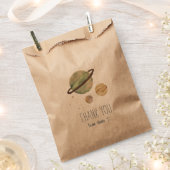 Sachets En Papier Aquarelle du système solaire (Coupé)