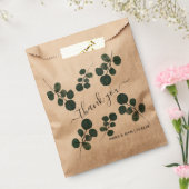 Sachets En Papier Aquarelle Eucalyptus Merci vert (Scellé)