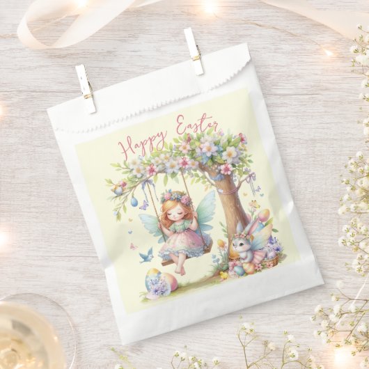 Sachets En Papier Aquarelle Fleur de printemps de Pâques (Coupé)