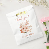 Sachets En Papier Aquarelle Fleurs en terre cuite Merci d'automne (Scellé)