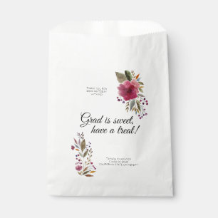 Sachets En Papier Aquarelle Fleurs Graduation Candy Favoriser Sac