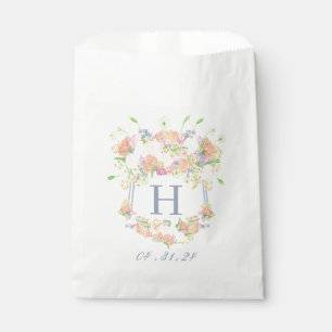Sachets En Papier Aquarelle Floral Garden Party Crest