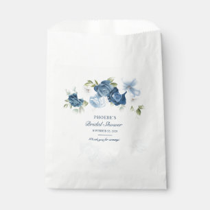 Sachets En Papier Aquarelle florale bleue poussiéreuse Eucalyptus Su