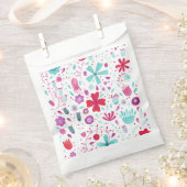 Sachets En Papier Aquarelle florale moderne (Coupé)