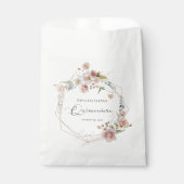 Sachets En Papier Aquarelle Florale Quinceanera (Devant)