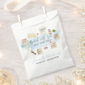 Sachets En Papier Aquarelle illustrée cuite avec amour (Coupé)