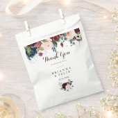 Sachets En Papier Aquarelle illustrée Merci d'automne Mariage (Coupé)