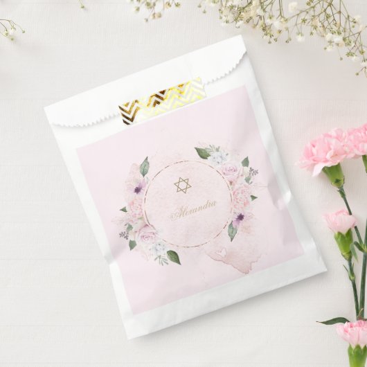 Sachets En Papier Aquarelle juive religieuse Floral Elégant Cadre (Scellé)