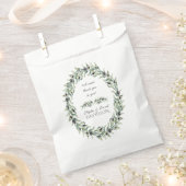 Sachets En Papier Aquarelle luxuriante Branches d'olive Mariage de c (Coupé)