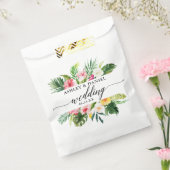 Sachets En Papier Aquarelle Mariage floral tropical (Scellé)