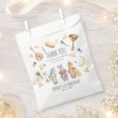 Sachets En Papier Aquarelle mignonne Animaux africains Merci d'anniv (Coupé)
