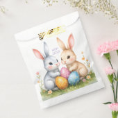 Sachets En Papier Aquarelle mignonne lapins de Pâques heureux Pâques (Scellé)