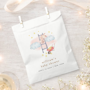 Sachets En Papier Aquarelle minimale Boho Bunny Stars Baby shower