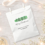 Sachets En Papier Aquarelle moderne Sac de Noël Favoriser (Coupé)