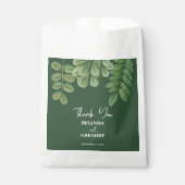 Sachets En Papier Aquarelle moderne vert émeraude Mariage vert émera (Devant)