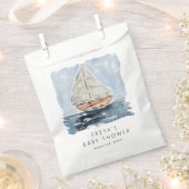 Sachets En Papier Aquarelle nautique Baby shower nautique personnali (Coupé)