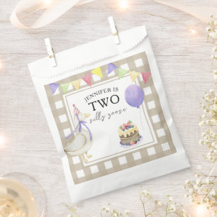 Sachets En Papier Aquarelle Oie 2e anniversaire