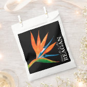 Sachets En Papier Aquarelle Oiseau de Paradis Sac personnalisé Faveu (Coupé)