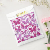 Sachets En Papier Aquarelle papillon Magenta Rose (Scellé)