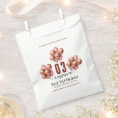 Sachets En Papier Aquarelle Parties scintillant Rose Gold ballon 3e (Coupé)