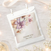 Sachets En Papier Aquarelle Party Boho rose Fleurs Élégant (Coupé)