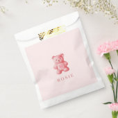 Sachets En Papier Aquarelle personnalisée Cute rose Gummy Ours (Scellé)