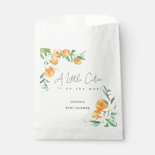 Sachets En Papier Aquarelle Petite mignonne est sur le chemin baby s (Devant)