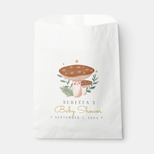 Sachets En Papier Aquarelle Petits champignons rouges Favoriser le s (Devant)