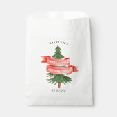 Sachets En Papier Aquarelle Pine Arbre Joyeux Petit Anniversaire (Devant)