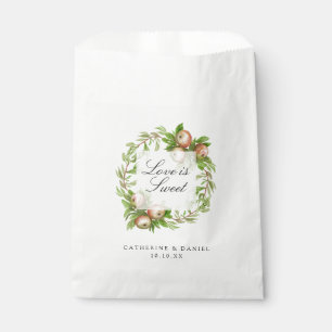 Sachets En Papier aquarelle pomme couronne sac de faveur de mariage