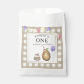 Sachets En Papier Aquarelle Pomme de terre 1er anniversaire (Devant)