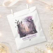 Sachets En Papier Aquarelle Porte gothique Entrée Halloween (Coupé)
