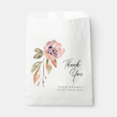 Sachets En Papier Aquarelle romantique en bleu mauve (Devant)