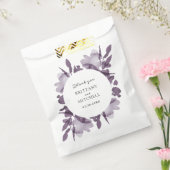 Sachets En Papier Aquarelle romantique Floral Améthyste Mariage (Scellé)