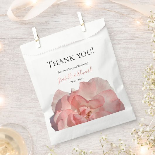 Sachets En Papier Aquarelle romantique monocorail Rose Mariage