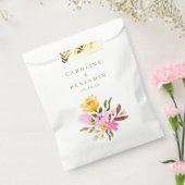 Sachets En Papier Aquarelle rose moderne Floral Noms personnalisés M (Scellé)