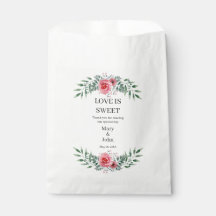 Aquarelle Rose Rose Vert Feuillage